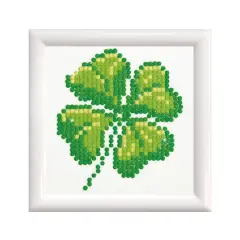 Diamond Dotz&reg; Beginner Four Leaf Clover with Frame Diamond Facet Art Kit