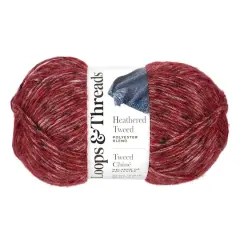 Heathered Tweed&trade; Yarn by Loops & Threads&reg; Ruby