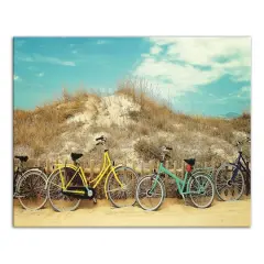 Beach Bikes 20" x 16" Canvas Wall Art