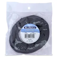Beadalon&reg; 1.7mm Black Rubber Tubing, 25m
