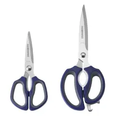 Farberware 2-Piece Ink Blue & Gray Shears Set