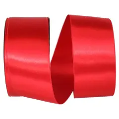 JAM Paper 2.25" x 50yd. Double Face Satin Allure Ribbon Red