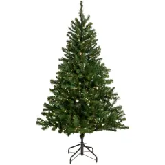 6ft. Pre-Lit Balsam Pine Artificial Christmas Tree, Clear Lights