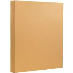 JAM Paper Matte 8.5" x 11" Extra Heavyweight Cardstock, 25 Sheets Tan
