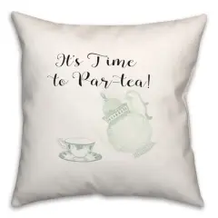 Time To Partea 18" x 18" Throw Pillow