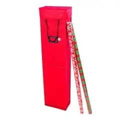 Santa's Bag Vertical Wrapping Paper Storage Container