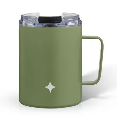JoyJolt&reg; 12oz. Vacuum Insulated Tumbler With Lid & Handle Green