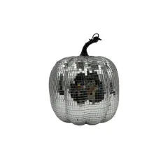 7.75" Disco Pumpkin Tabletop D&eacute;cor by Ashland&reg; Silver