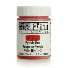 Golden&reg; 2oz. SoFlat Matte Acrylic Paint Pyrrole Red