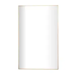 Gold Metal Glam Wall Mirror, 30" x 1" x 47"
