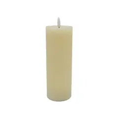 3" x 8" LED Wax Pillar Flickering Candle by Ashland&reg; Ivory