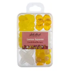 John Bead Czech Glass Recipe Box Beading Kit Lemon Squares