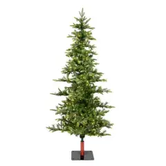 8ft. Pre-Lit Shawnee Fir Artificial Christmas Tree, Warm White Dura-Lit&reg; LED Lights