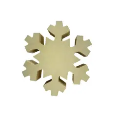 4.25" Unfinished Snowflake Wood Planks, 3ct. by Make Market&reg;