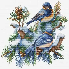 Luca-S The Birds-Winter Counted Cross-Stitch Kit