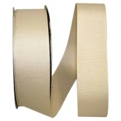Reliant 1.5" x 50yd. Grosgrain Solid Ribbon Natural