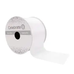 2.5" x 10yd. Satin Ribbon by Celebrate It&reg; Specialty White