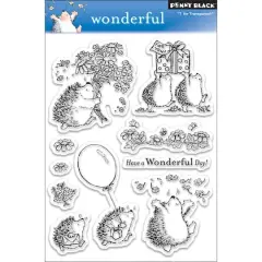 Penny Black Wonderful Day Hedgehog Clear Stamps