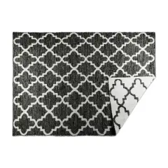 DII&reg; Gray Lattice Hand-Loomed Rug, 4ft. x 6ft.