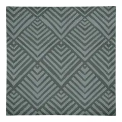 Watercolor Diamond Cotton Twill Napkin Emerald