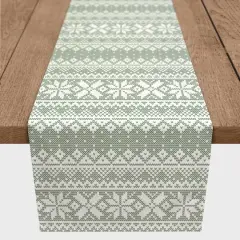 90" Sage Sweater Twill Table Runner