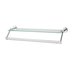 Organize It All Hanging Glass Shelf & Towel Bar 