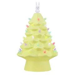 Mr. Cottontail Yellow 13" Ceramic Easter Bunny Tree