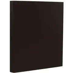 JAM Paper Matte 8.5" x 11" 80lb. Cardstock, 50 Sheets Black Linen