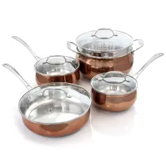 Oster Carabello Copper 9 Piece Stainless Steel Cookware Combo Set