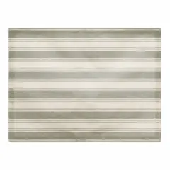 Stripe Cotton Twill Placemat Green