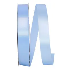 JAM Paper 7/8" x 100yd. Single Face Satin Allure Ribbon Light Blue