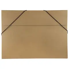JAM Paper Brown 11" x 15" Elastic Closure Kraft Portfolio