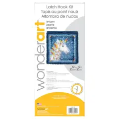WonderArt&reg; Unicorn Latch Hook Kit