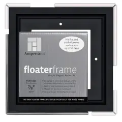 Ampersand&trade; Art Black 7/8" Floaterframe