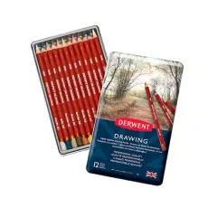 Derwent&reg; Drawing Pencil 12 Color Tin Set