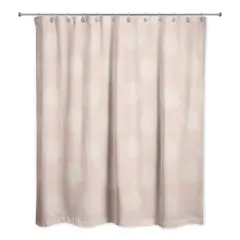 Polka Dots Shower Curtain Cream/Pink