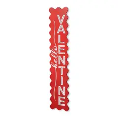 Glitzhome&reg; 39.25" Wooden Hello Valentine Porch D&eacute;cor
