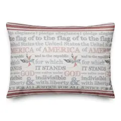 Pledge of Allegiance Throw Pillow
