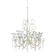 13'' Crystal Blooms Candle Chandelier