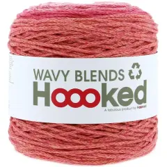 Hoooked Wavy Blends Recycled Cotton Yarn Iced Pink