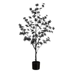 4ft. Artificial Halloween Black Enkianthus Tree