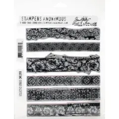 Stampers Anonymous Tim Holtz&reg; Eclectic Edges Cling Stamps