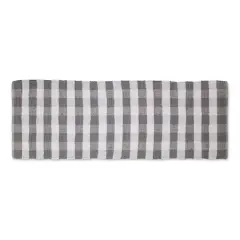 DII&reg; Buffalo Check Rag Rug, 2.25ft. x 6ft. Gray