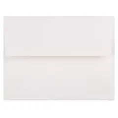 JAM Paper A2 Strathmore Invitation Envelopes, 50ct. Bright White Linen