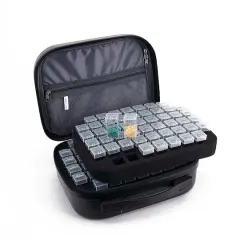 Sparkly Selections Black Diamond Painting Storage Case with 100 Containers
