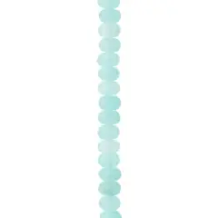 Aqua Dyed Quartz Faceted Rondelle Beads, 8mm by Bead Landing&trade;