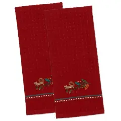 DII&reg; Squirrelly Embroidered Dish Towels, 2ct.