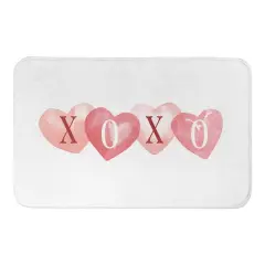 XOXO Hearts Bath Mat