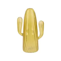 7.5" Tall Glass Cactus by Ashland&reg; Yellow