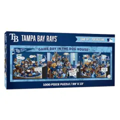 MLB Game Day in the Dog House 1,000 Piece Puzzle Tampa Bay Rays
